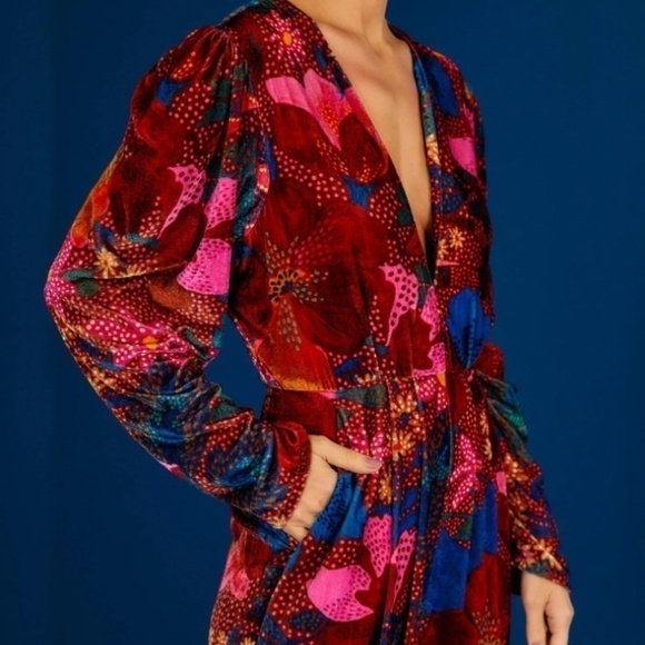 Farm Rio Red Wild Life Jumpsuit - Picture 4 of 7